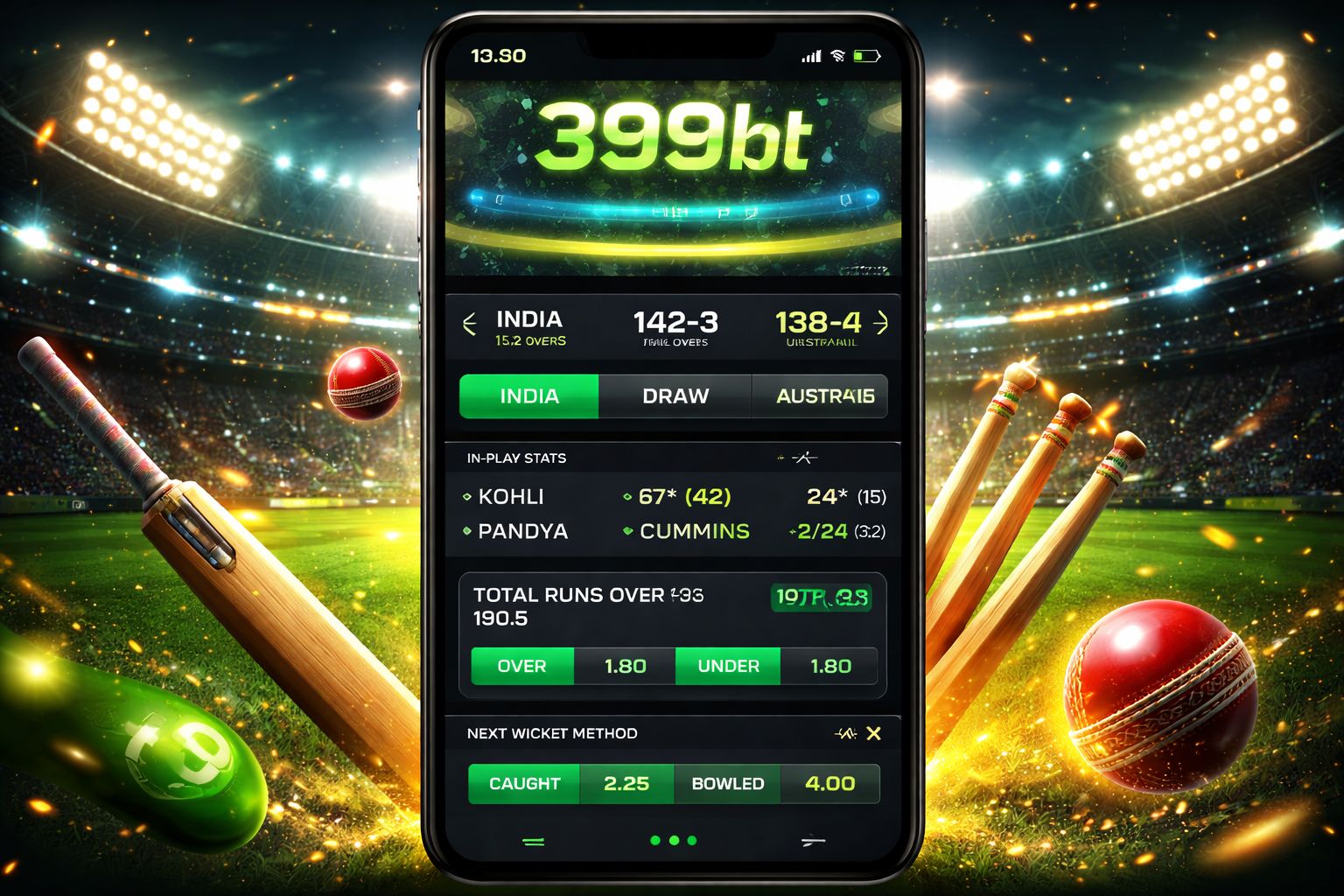 399bt বাজি প্ল্যাটফর্ম — মোবাইলে লাইভ ক্রিকেট ও ফুটবল অডস প্রদর্শন